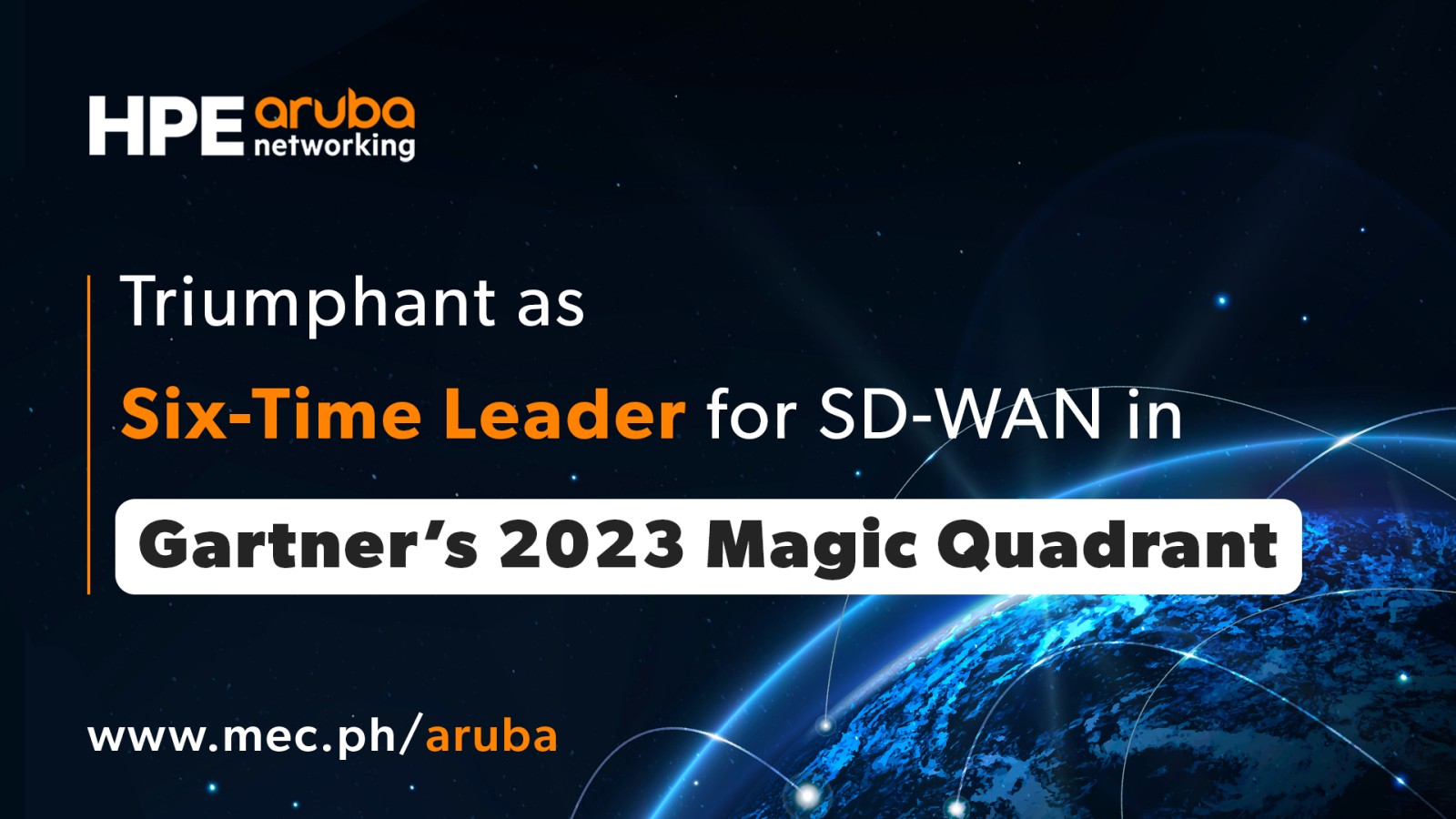 Aruba triumphant as six-time Leader for SD-WAN in Gartner's 2023 Magic Quadrant